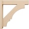Ekena Millwork 6-in W x 28-in D x 28-in H Balboa Block Rough Cedar Woodgrain TimberThane Outlooker, Primed Tan OUTUR060X28X28BOA44RCPR - alternate 4